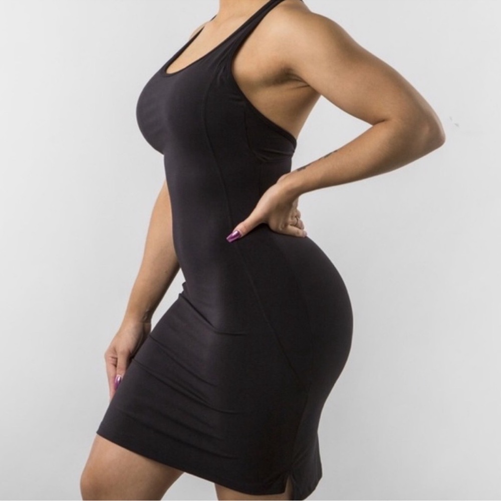 Buffbunny Energy Fabric Active Everyday Fall Freely Dress in Black